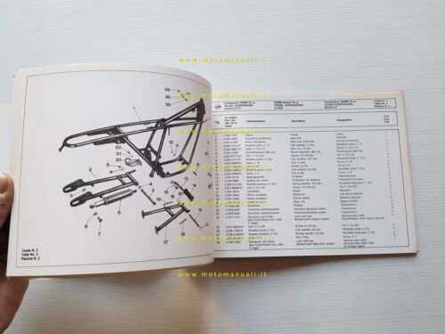 DEMM 50 Condor 1980 catalogo ricambi originale parts catalogue