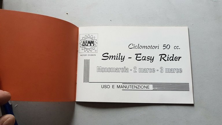 DEMM 50 Kicco-Duetto-Trio manuale uso originale italiano moto owner's manual