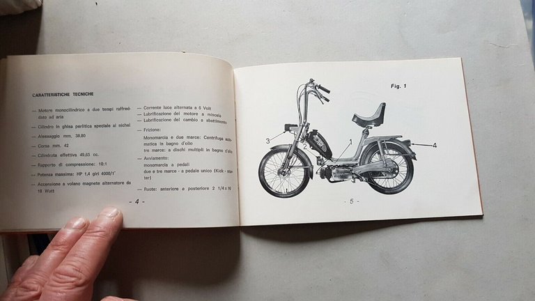 DEMM 50 Kicco-Duetto-Trio manuale uso originale italiano moto owner's manual
