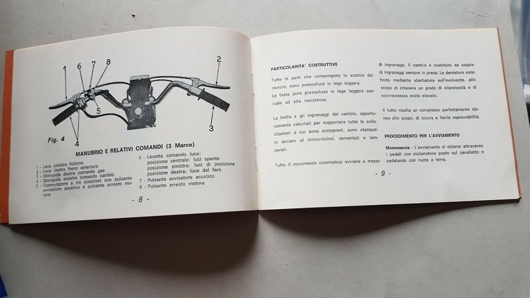 DEMM 50 Kicco-Duetto-Trio manuale uso originale italiano moto owner's manual
