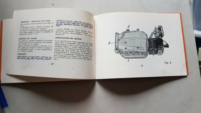 DEMM 50 Kicco-Duetto-Trio manuale uso originale italiano moto owner's manual