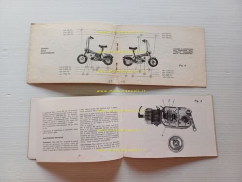 DEMM 50 Ping-Pong 1973-74 manuale uso originale italiano engine owner's …