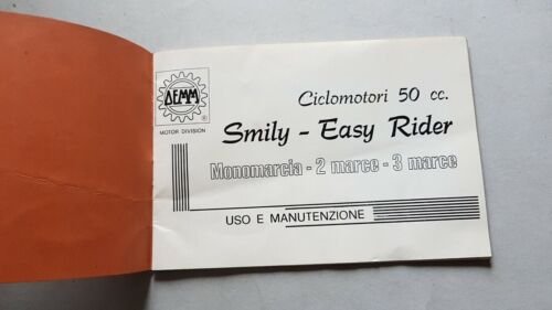 DEMM 50 Smily - Easy Rider manuale uso originale italiano …