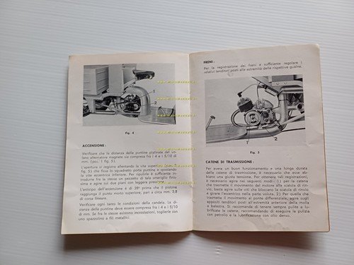 DEMM Ciclocarro 49 1967 manuale uso originale italiano engine owner's …