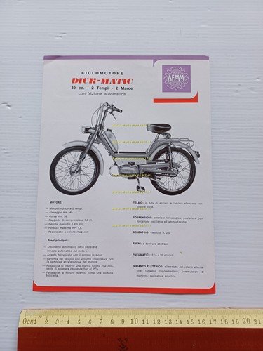 Demm Dick-Matic 50 depliant italiano originale