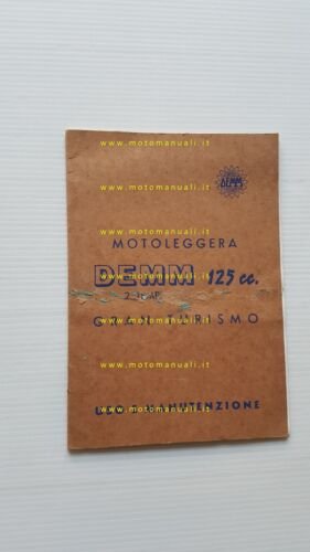 DEMM Gran Turismo 125 2 tempi manuale uso manutenzione originale …