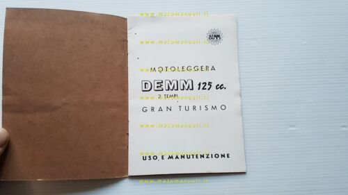 DEMM Gran Turismo 125 2 tempi manuale uso manutenzione originale …