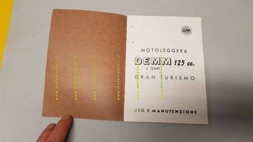 DEMM Gran Turismo 125 2 tempi manuale uso originale moto …