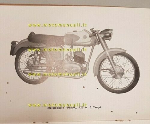 DEMM Gran Turismo 125 2 tempi manuale uso originale moto …
