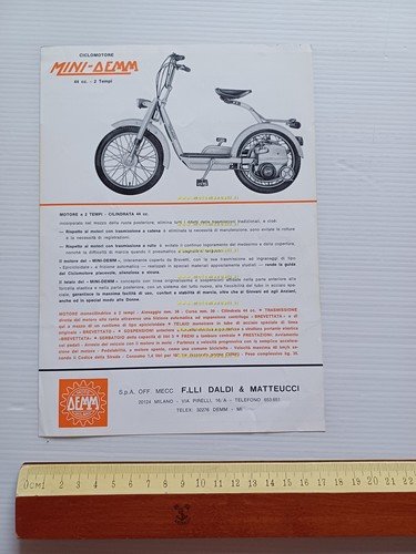 Demm Mini Demm 50 depliant italiano originale