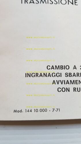 Demm motore 49 2-3 V 1971 manuale uso manutenzione libretto …