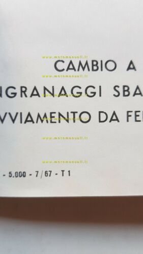 DEMM Motore 50 2-3 V 1967 manuale uso originale italiano …