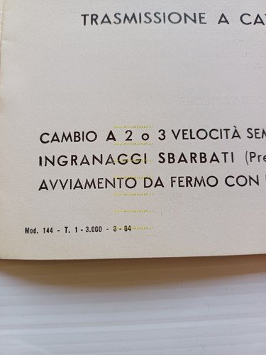 DEMM Motore 50 2-3V 1964 manuale uso originale italiano engine …