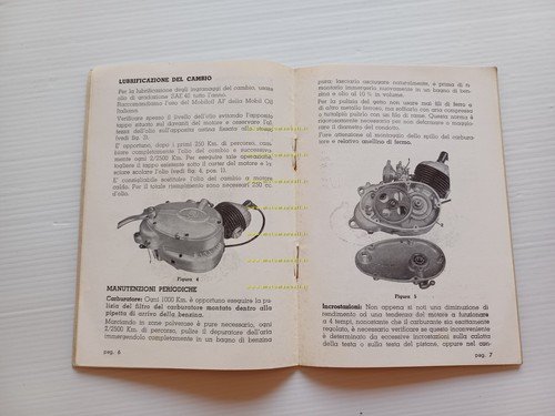 DEMM Motore 50 2-3V 1964 manuale uso originale italiano engine …