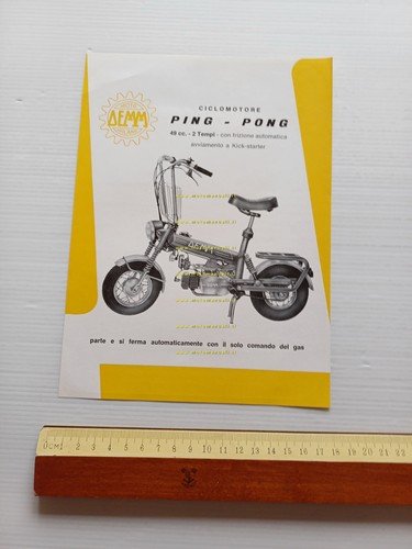 Demm Ping Pong 50 depliant italiano originale