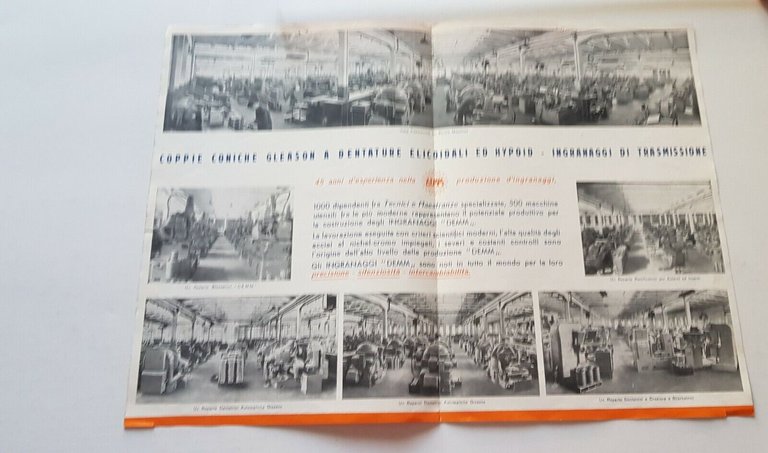 Demm produzione ingranaggi 1964 depliant originale no moto brochure