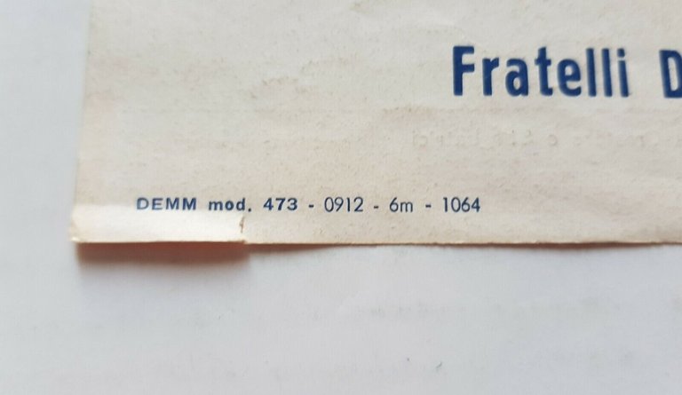 Demm produzione ingranaggi 1964 depliant originale no moto brochure