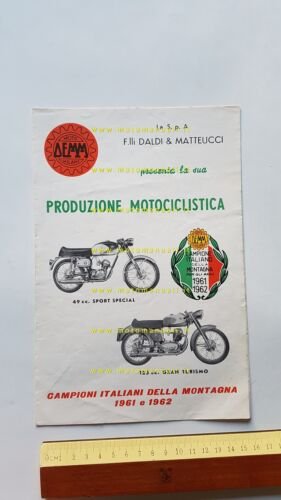 Demm produzione modelli moto ciclomotori 1963 depliant italiano originale