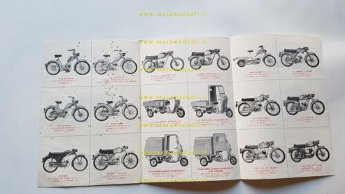 Demm produzione modelli moto ciclomotori 1963 depliant italiano originale