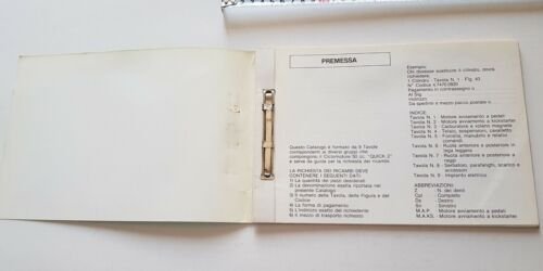 Demm Quick 2 50 catalogo ricambi 1980 ORIGINALE spare parts …