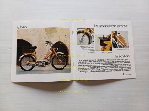 Demm Smily 50 depliant ciclomotore anni 70 italiano originale
