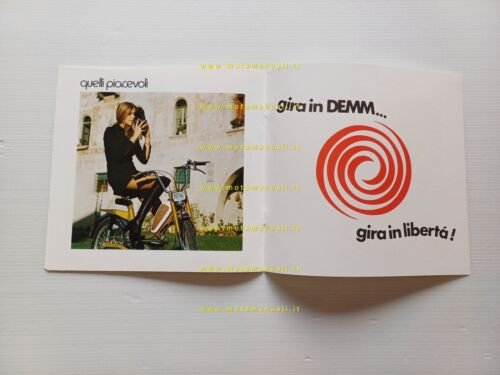 Demm Smily 50 depliant ciclomotore anni 70 italiano originale