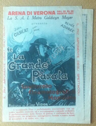 Depliant Film - La Grande Parata - MGM 1925 - …