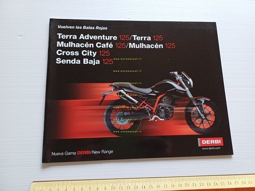 Derbi 125 Terra Mulhacen Cross City Senda 2009 depliant originale