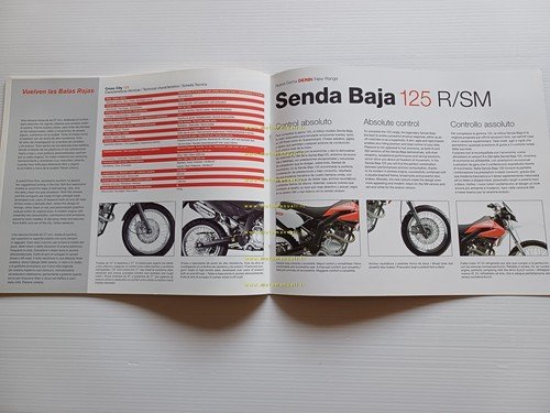 Derbi 125 Terra Mulhacen Cross City Senda 2009 depliant originale