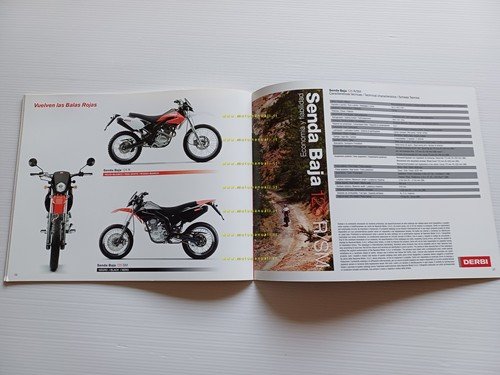 Derbi 125 Terra Mulhacen Cross City Senda 2009 depliant originale