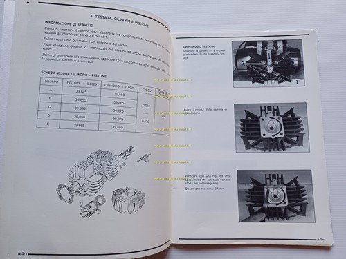 Derbi 49 MOTORE Start 1990 manuale officina italiano ORIGINALE