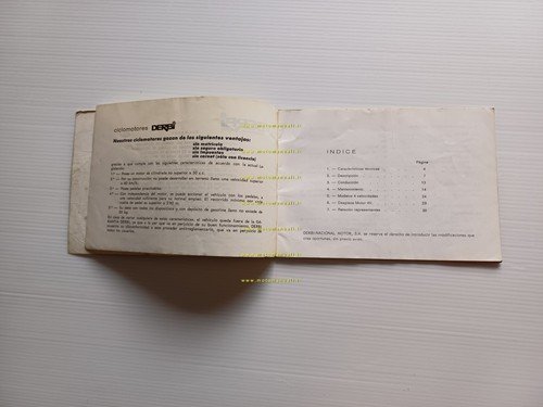 Derbi 50 Antorcha Coyote GT 4V 1974 manuale uso manutenzione …