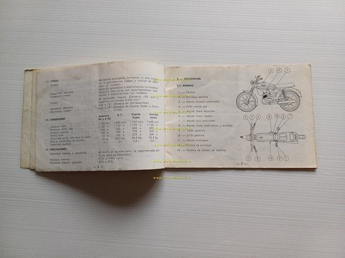 Derbi 50 Antorcha Coyote GT 4V 1974 manuale uso manutenzione …