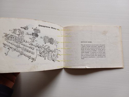 Derbi 50 Antorcha Coyote GT 4V 1974 manuale uso manutenzione …
