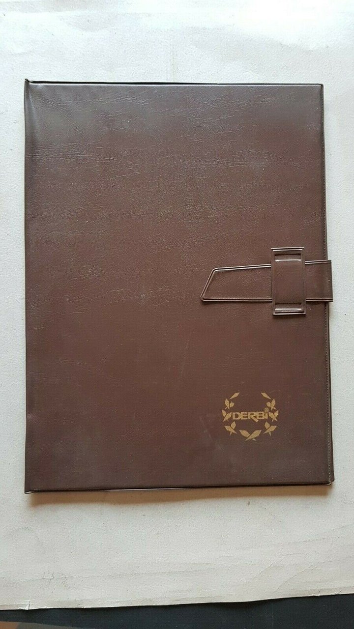 Derbi cartelletta portadocumenti concessionario originale anni '60