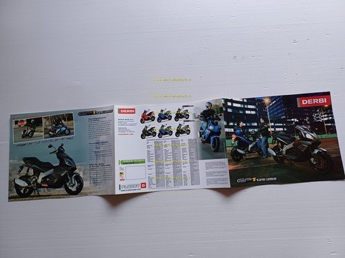 Derbi GP1 125 - 250 scooter 2006 depliant originale