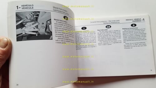 Derbi GPR 50 Nude 2004 manuale uso manutenzione libretto originale