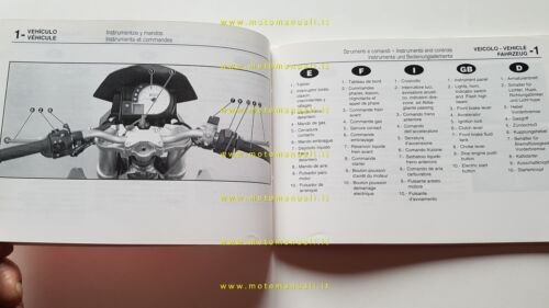 Derbi GPR 50 Nude 2004 manuale uso manutenzione libretto originale