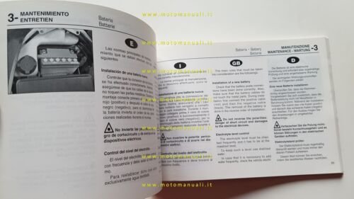 Derbi GPR 50 Nude 2004 manuale uso manutenzione libretto originale