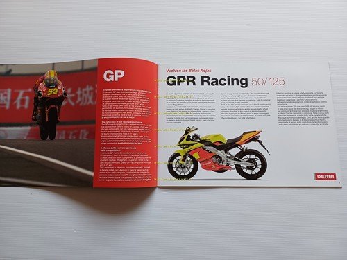 Derbi GPR Nude 50-Racing 125-50-GP1 Racing 50-125-250 2009 depliant originale