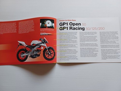 Derbi GPR Nude 50-Racing 125-50-GP1 Racing 50-125-250 2009 depliant originale