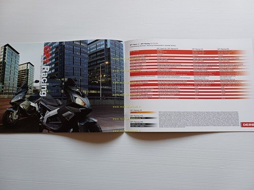 Derbi GPR Nude 50-Racing 125-50-GP1 Racing 50-125-250 2009 depliant originale