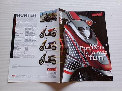 Derbi Hunter 50 scooter 1997 depliant spagnolo originale