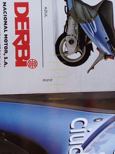 Derbi Manhattan 50 scooter 1997 depliant spagnolo originale