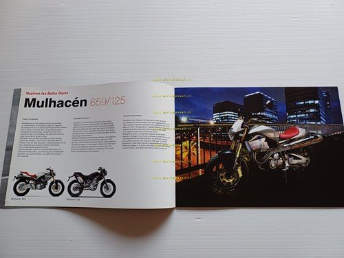 Derbi Mulhacen 659 - Mulhacen 125 2009 depliant italiano originale