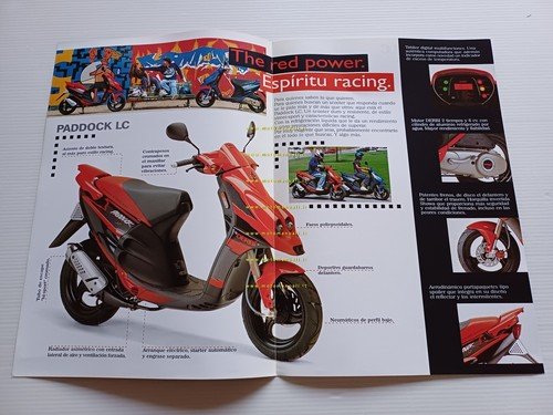 Derbi Paddock LC 50 scooter 1997 depliant spagnolo originale