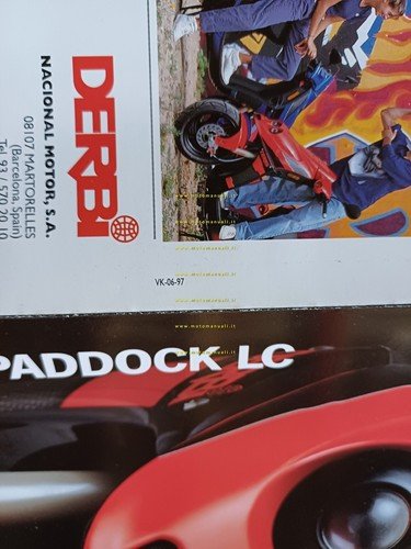 Derbi Paddock LC 50 scooter 1997 depliant spagnolo originale