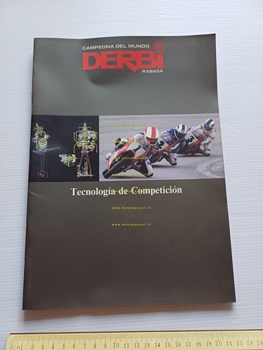 Derbi presentazione aziendale 1990 depliant spagnolo inglese originale
