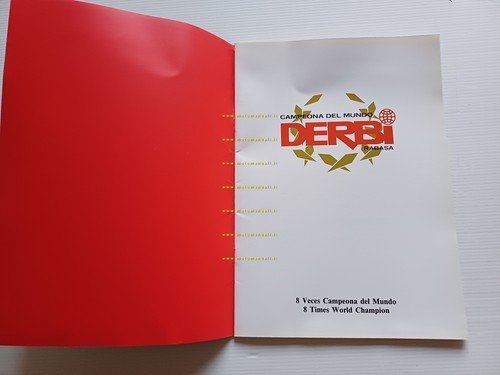 Derbi presentazione aziendale 1990 depliant spagnolo inglese originale