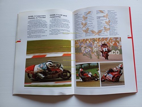 Derbi presentazione aziendale 1990 depliant spagnolo inglese originale